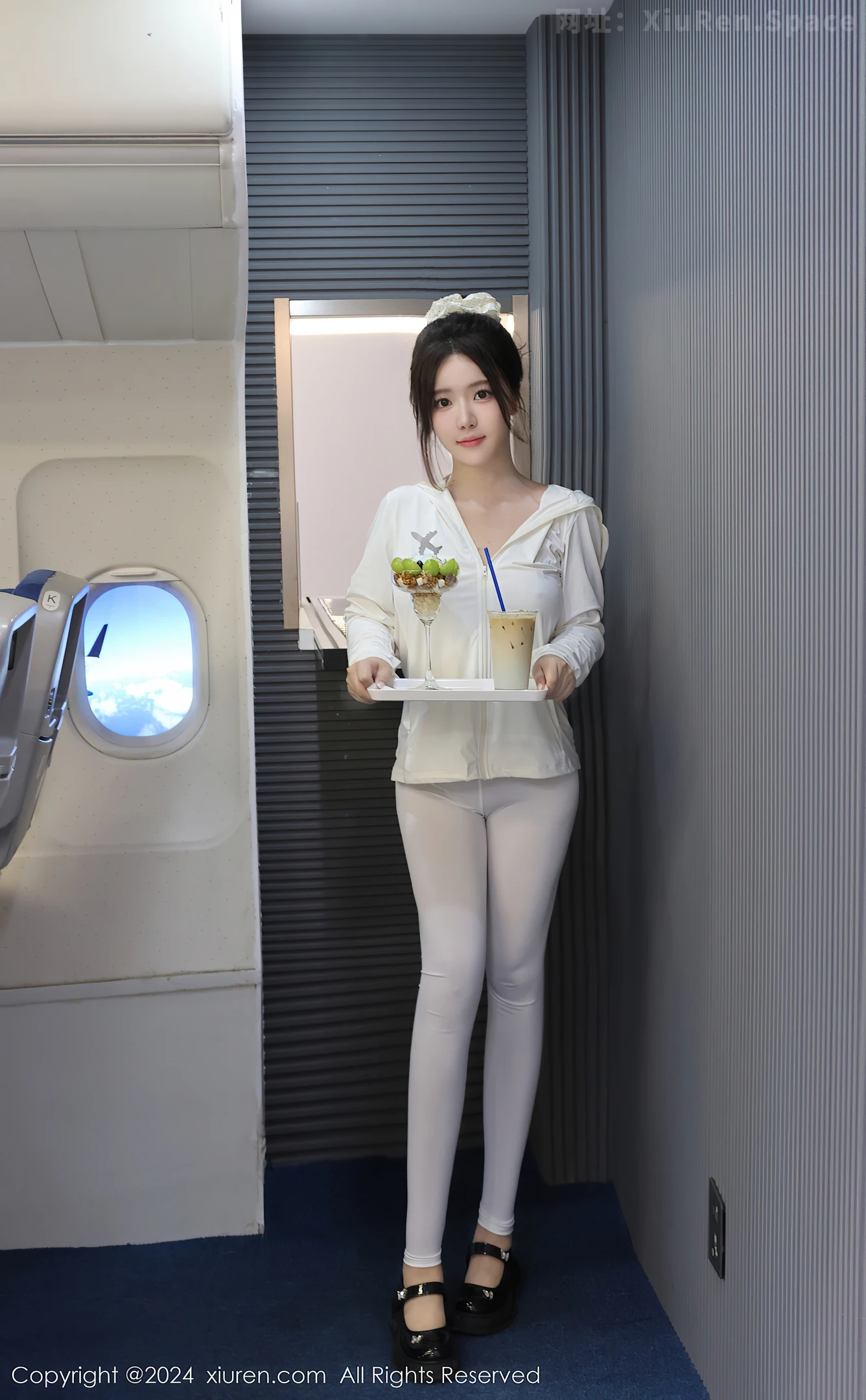 图片[5]-[XiuRen秀人网] VOL.9559 模特小薯条nienie性感白色制服+粉色猫女郎服饰秀完美身材诱惑写真57P-秀人网官方网站